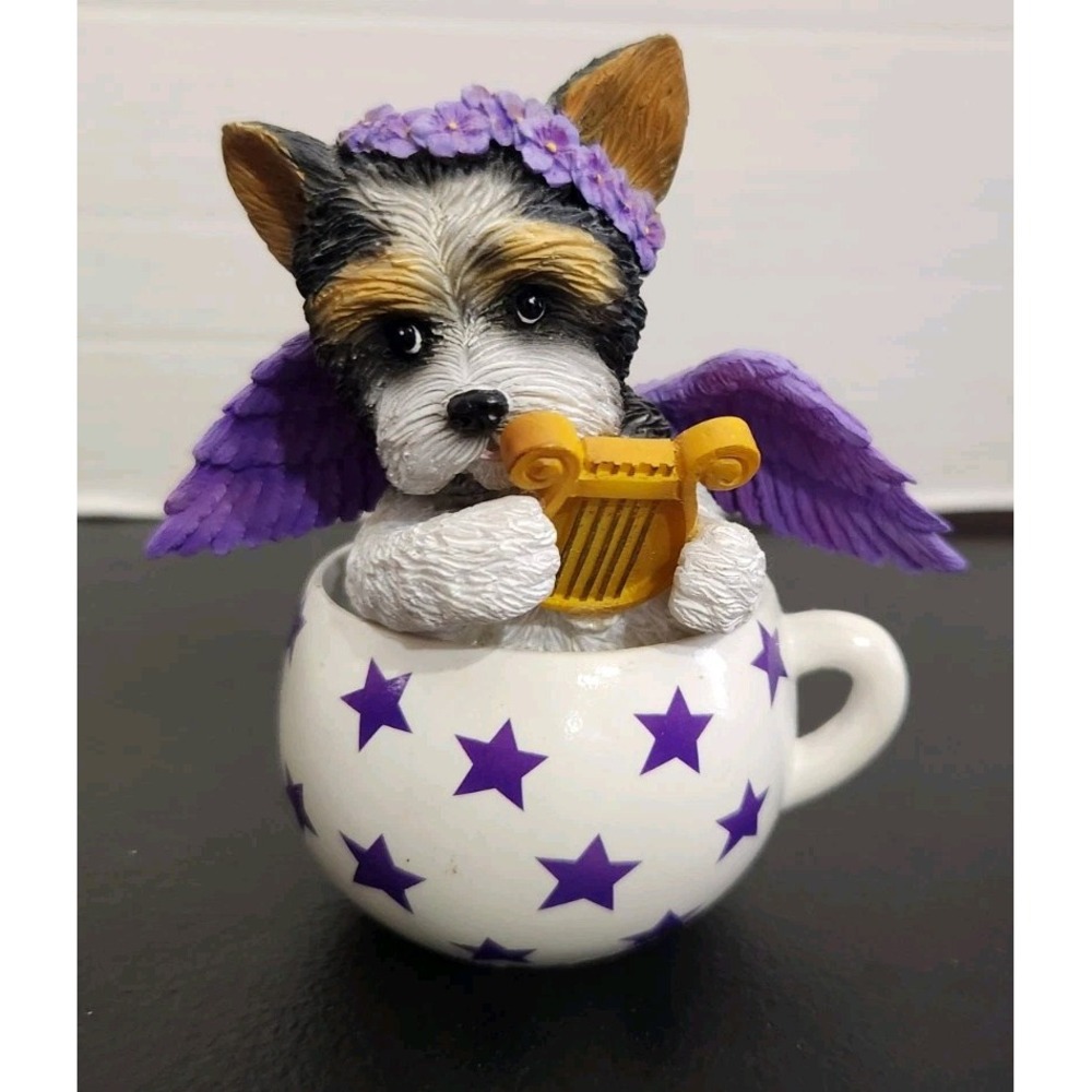 Cups Of Affection Sweet Little Angel Hamilton Collection Yorkie‎ Wings #360 Rare